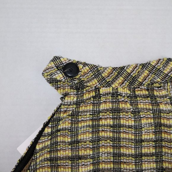 ANTHROPOLOGIE Women's Halter Top Size XS Yellow Gold Black NWT - Picture 4 of 6